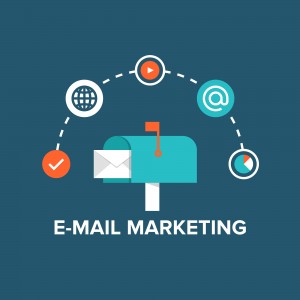 E-mail Marketing Flat Illustration